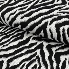 Dekoračná látka jacquard Tanzanie noir blanc