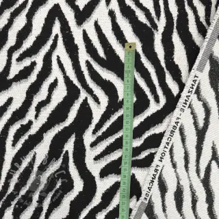 Decoratiestof jacquard Tanzanie noir blanc