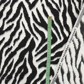 Dekoračná látka jacquard Tanzanie noir blanc