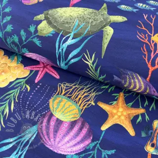 Decoratiestof premium Underwater sea life digital print