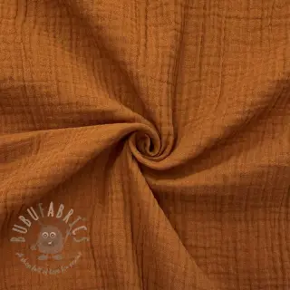 Dubbelgaas/mousseline cognac