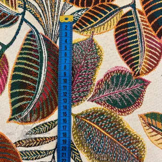 Decoratiestof jacquard Cacao allover multico