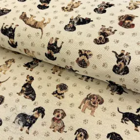 Decoratiestof GOBELIN PREMIUM Little dachshund play