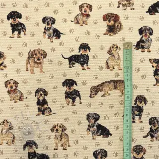 Decoratiestof GOBELIN PREMIUM Little dachshund play