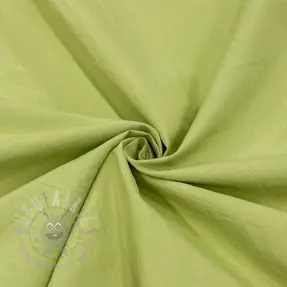 Katoenen stof WASHED old lime