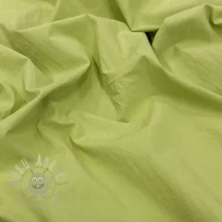Katoenen stof WASHED old lime