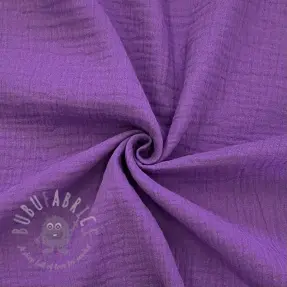 Dubbelgaas/mousseline violet ORGANIC