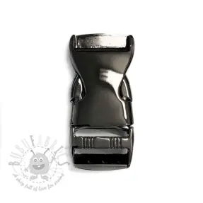 Metalen Gesp Drietand 25 mm anthracite