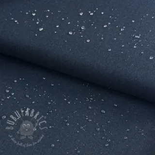 Stof voor regenjas DENIM navy