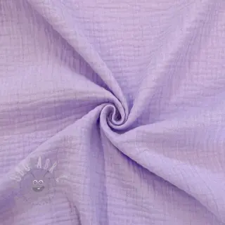 Dubbelgaas/mousseline bright violet ORGANIC