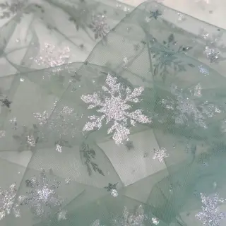 Tyl na TUTU Crystal old green