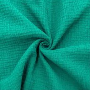 Dvojitá gázovina/mušelín dark teal