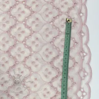 Katoenen stof EMBROIDERY Lilian rose