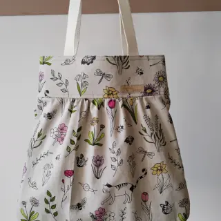 Decoratiestof Linenlook Spring Doodle Time