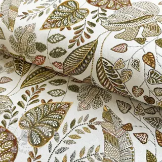 Decoratiestof jacquard Euphoria blanc kaki