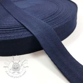 Tassenband katoen 4 cm dark blue