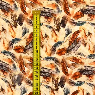Viscose RAYON POPLIN Feathers design C digital print