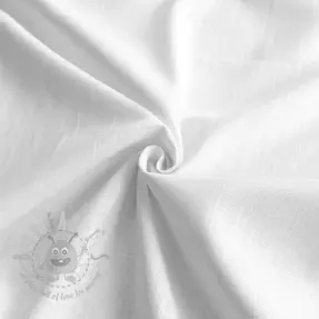 Viscose met linnen PREMIUM white