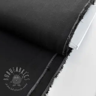 Viscose met linnen PREMIUM black