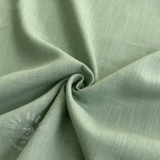 Viscose met linnen PREMIUM old green