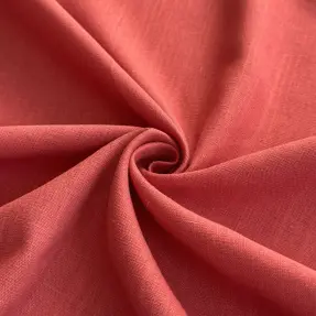 Viskóza s ľanom PREMIUM dark coral