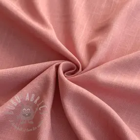 Viscose met linnen PREMIUM coral