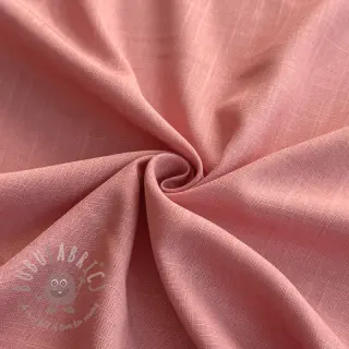 Viscose met linnen PREMIUM coral