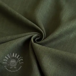 Viscose met linnen PREMIUM army