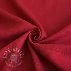 Viscose met linnen PREMIUM dark red