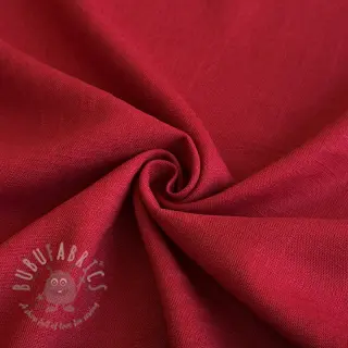 Viscose met linnen PREMIUM dark red