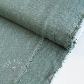 Viscose met linnen PREMIUM dark old green