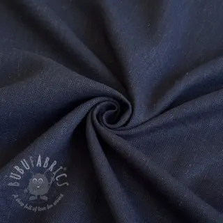 Viscose met linnen PREMIUM navy blue