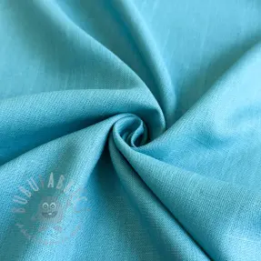 Viscose met linnen PREMIUM ocean blue