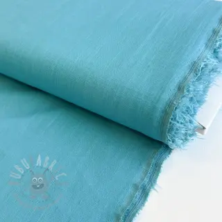 Viscose met linnen PREMIUM ocean blue