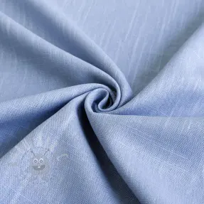 Viscose met linnen PREMIUM old blue