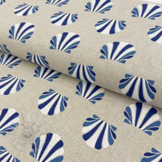 Decoratiestof Linenlook Seashell blue