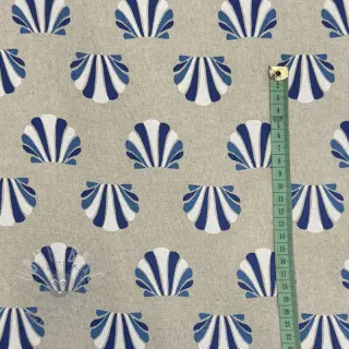 Decoratiestof Linenlook Seashell blue