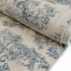 Decoratiestof Gabrielle marine