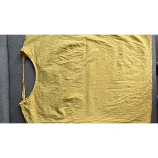 Bavlnená látka s ľanom yellow