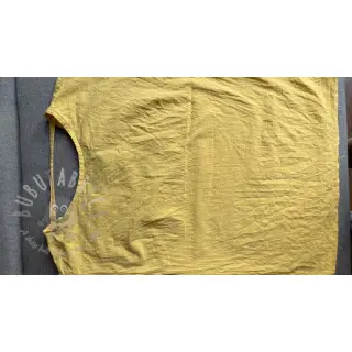 Katoenen stof met linnen yellow