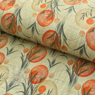 Tricot VISCOSE Enjoy The Silence orange digital print