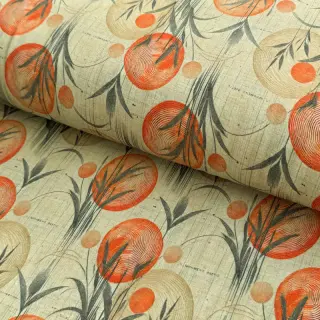 Úplet VISCOSE Enjoy The Silence orange digital print