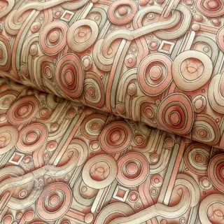 Tricot VISCOSE Unity orange digital print