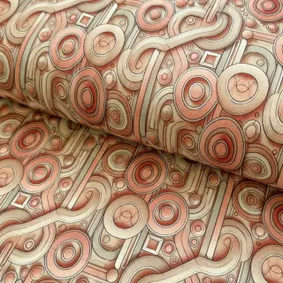 Úplet VISCOSE Unity orange digital print