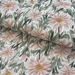 Dubbelgaas/mousseline Bunches of flowers digital print