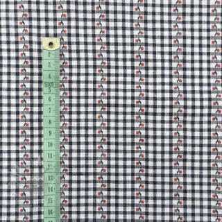 Katoenen stof JACQUARD Climbing navy