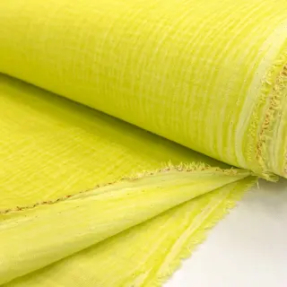 Dvojitá gázovina/mušelín Vintage neon yellow