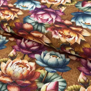 Viscose met linnen Marigold design C digital print
