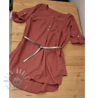 Voorgewassen linnen 170 g rose pink