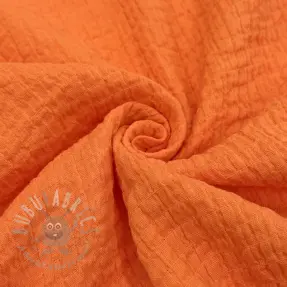 Katoenen stof STRETCH Baby orange
